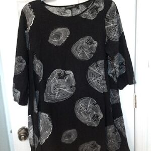 Zanzea maxi  dress casual black with the allusion  of spider webs